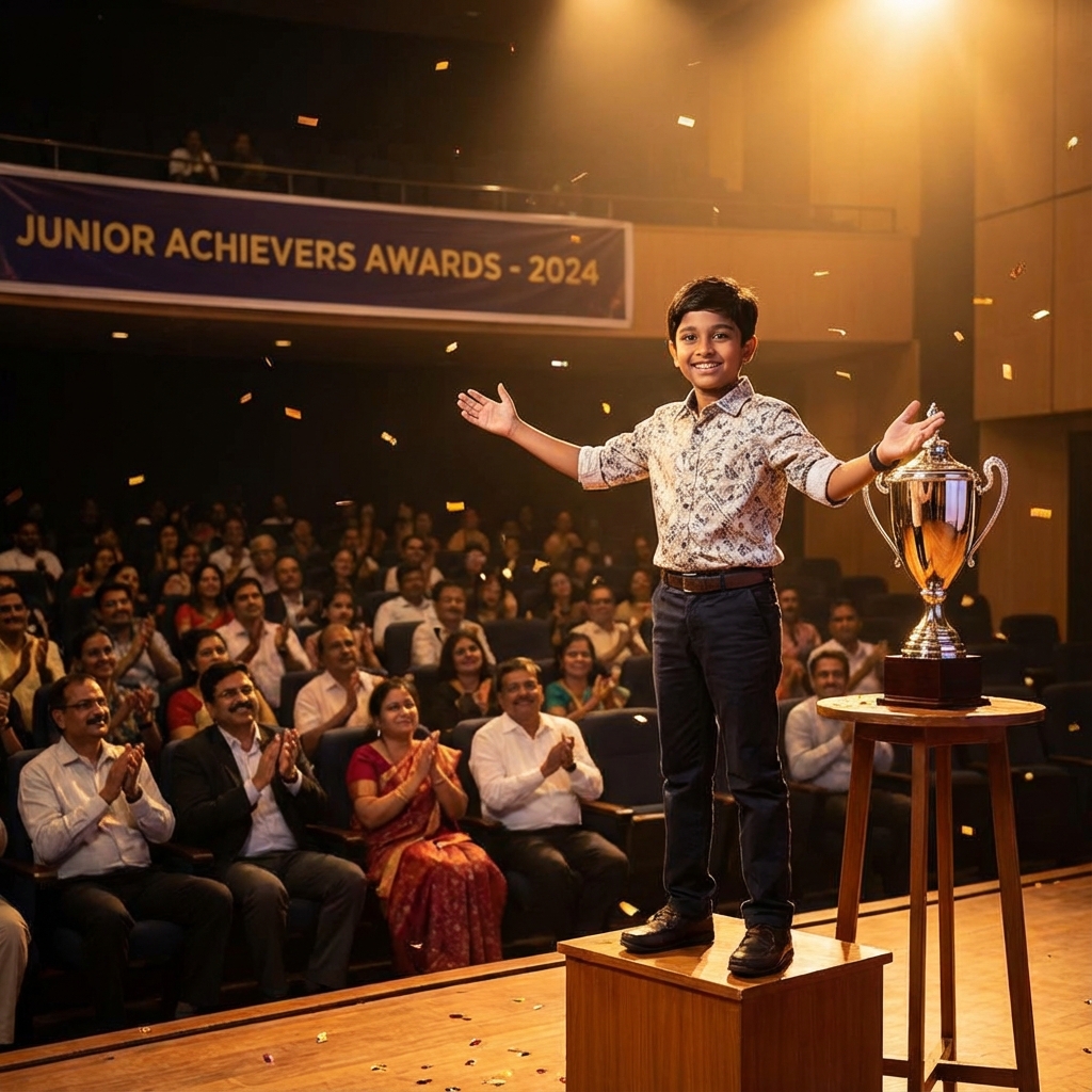 Confident child after coaching